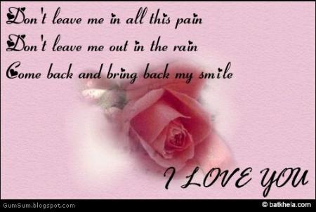 i love you